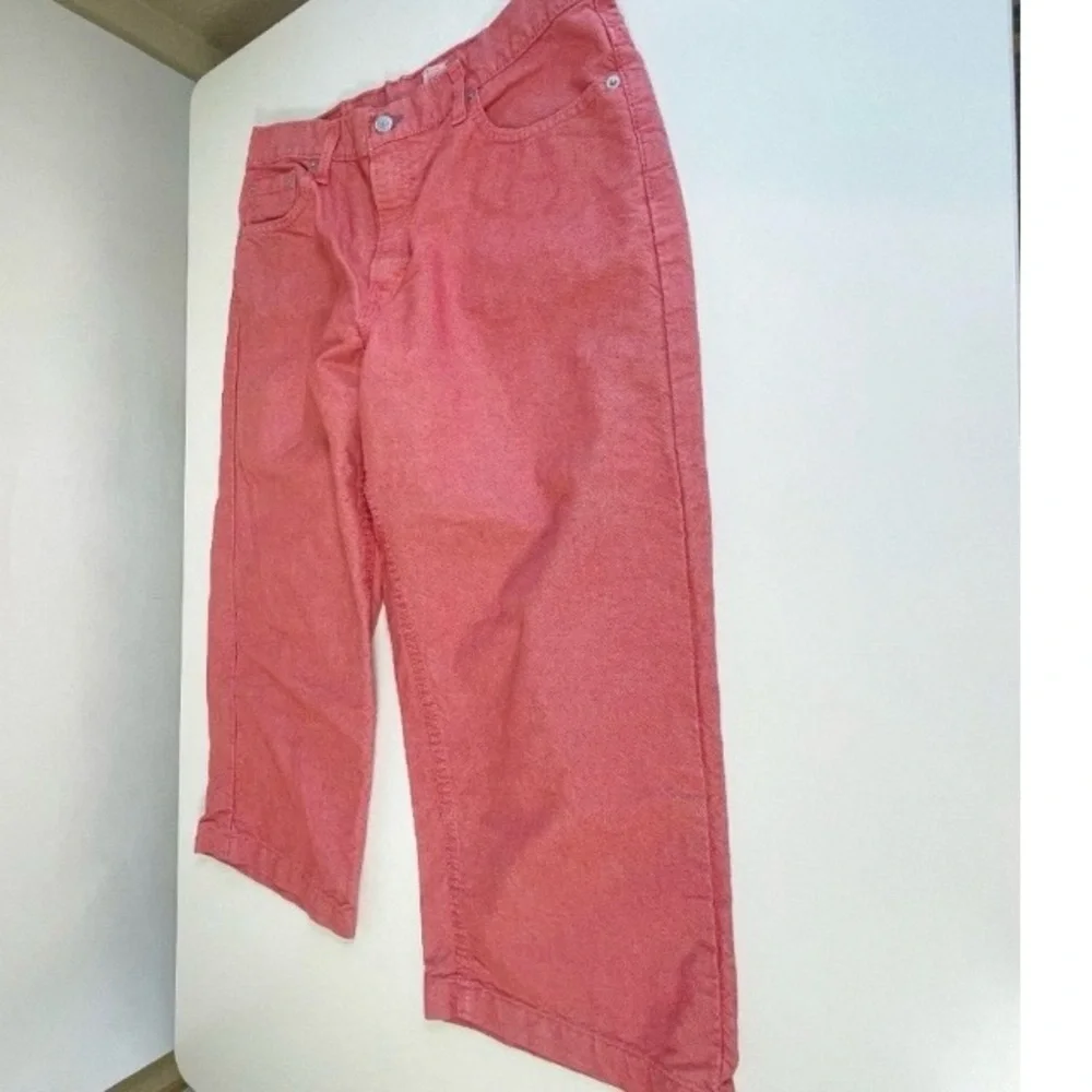 Levi’s Womens Vintage Crop Straight leg Jeans Red 14 Denim USA - Picture 8 of 14